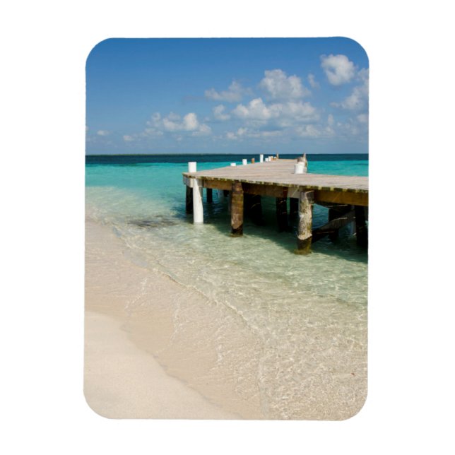 Belize, Karibiska havet, Goff Caye. En liten ö Magnet (Vertikal)