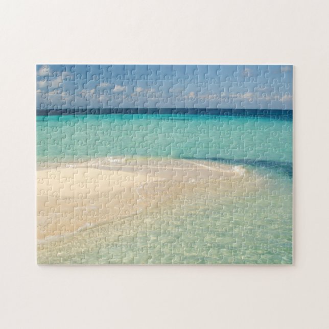 Belize, Karibiska havet. Goff Caye, En Liten Ö Pussel (Horisontell)
