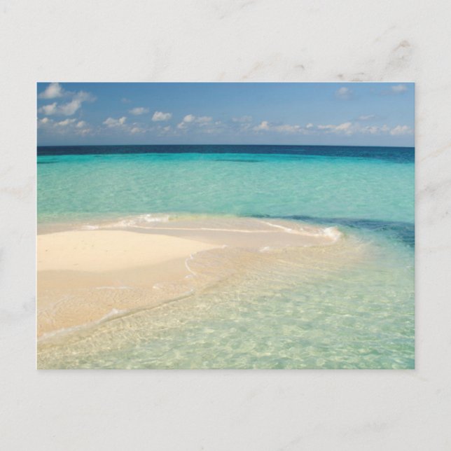Belize, Karibiska havet. Goff Caye, en liten ö Vykort (Framsida)