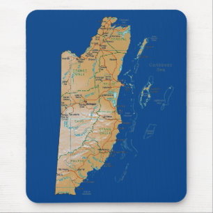 Belize Karta Mousepad Musmatta