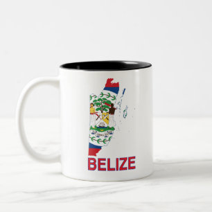 Belize Karta Två-Tonad Mugg