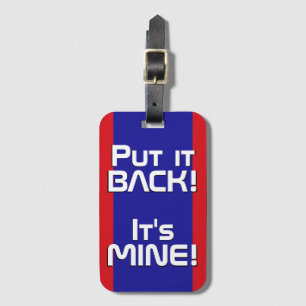 Belize National Flagga Funny Patriotic Bagagebricka