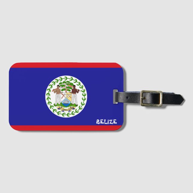 Belize National Flagga Patriotic Bagagebricka (Framsida horisontal)