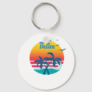 Belize retro vintage för sommar nyckelring