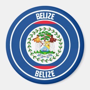 Belize-rundans emblem magnet