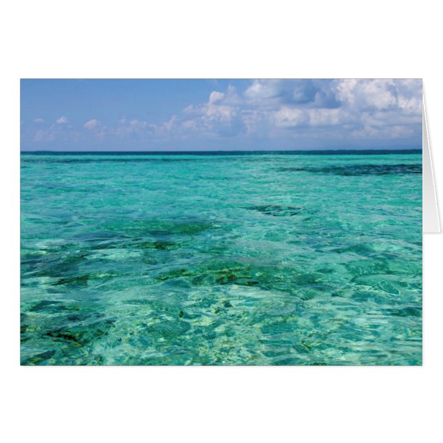 Belize, Stann Creek, Southwater Cay Hälsningskort (Framsidan Horizontal)