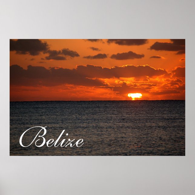 Belize Sunrise Poster2 Poster (Framsidan)