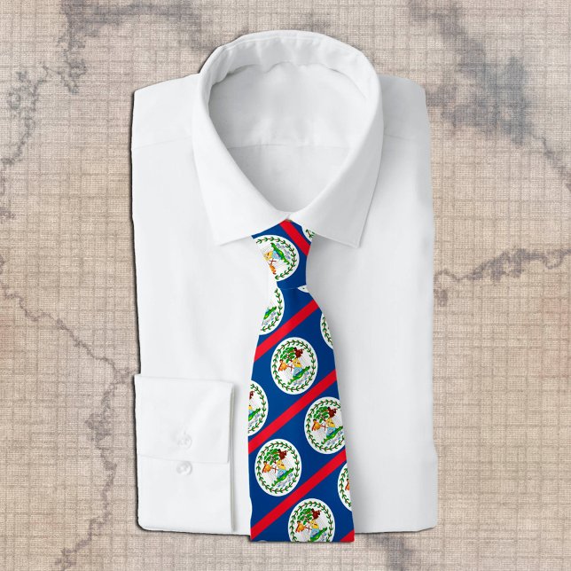 Belize Ties, mode Belizean Flagga, affärsverksamhe Slips (Skapare uppladdad)