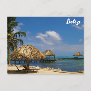 Belize Tropical Beach Ambergris Caye Vykort