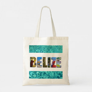 Belize Tropical Beach Blue Ocean Travel Foton Tygkasse