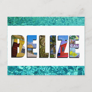 Belize Tropical Beach Blue Ocean Travel Foton Vykort
