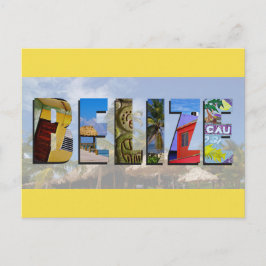 Belize Tropical Beach Blue Ocean Travel Foton Vykort