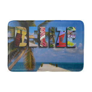 Belize Tropical Beach Blue Ocean Travel Photo Badrumsmatta