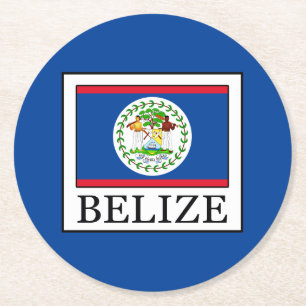 Belize Underlägg Papper Rund