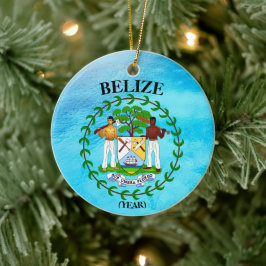 Belize Vacation jul Ceramic Ornament