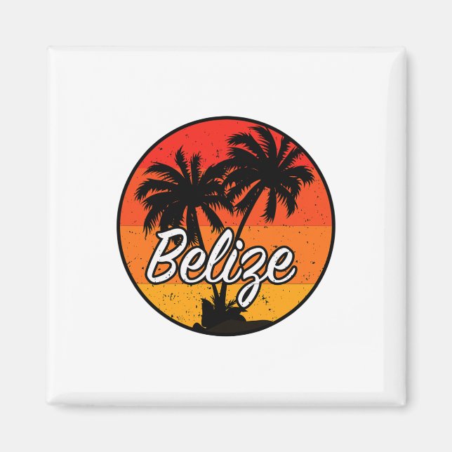 Belize Vacation Travel Souvenir Gift Magnet (Framsidan)