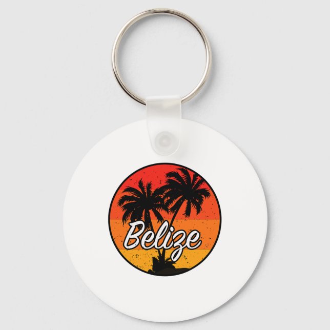 Belize Vacation Travel Souvenir Gift Nyckelring (Framsida)