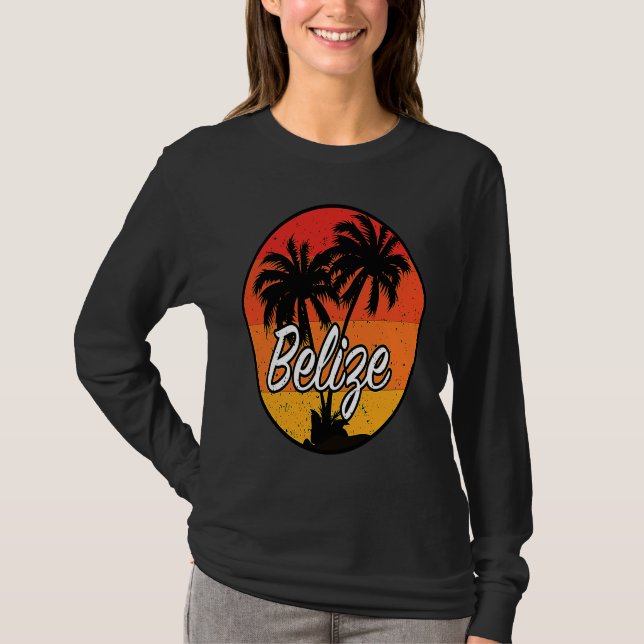 Belize Vacation Travel Souvenir T Shirt (Framsida)