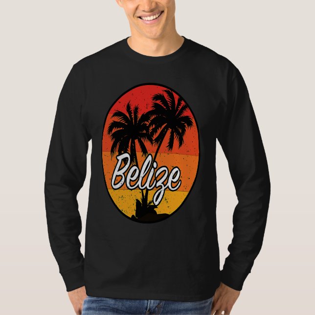 Belize Vacation Travel Souvenir T Shirt (Framsida)