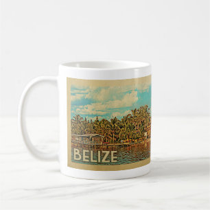 Belize vintage resor kaffemugg
