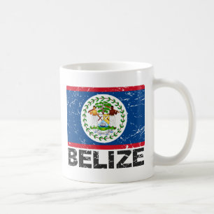 Belize vintageflagga kaffemugg