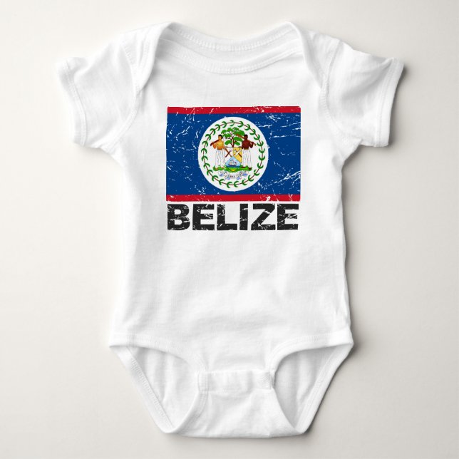 Belize vintageflagga tee shirt (Framsida)