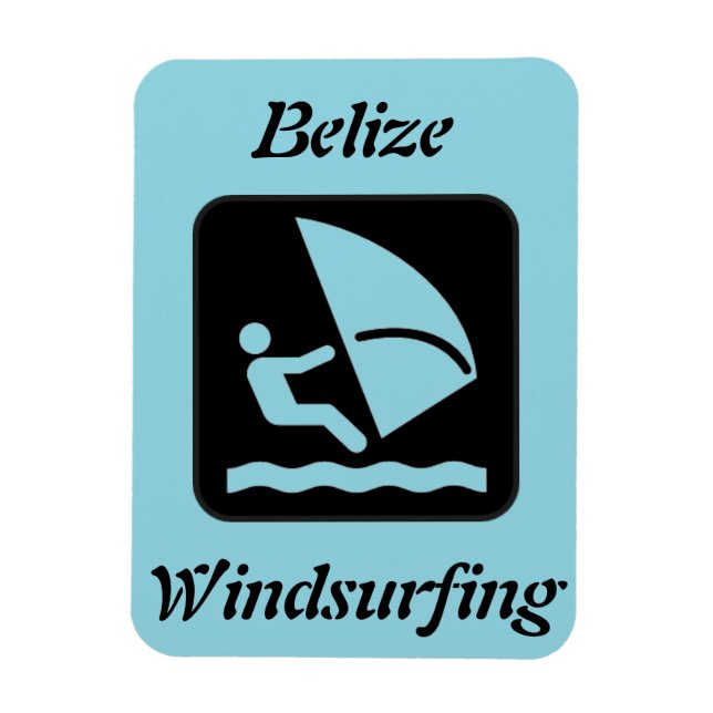 Belize Windsurfing Magnet (Vertikal)