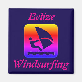 Belize Windsurfing Rainbow (Long Caye) Magnet