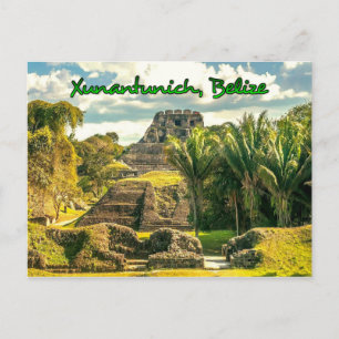 Belize Xunantünch stilized Vykort