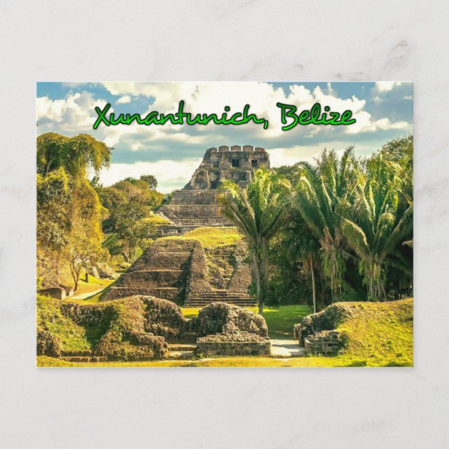 Belize Xunantünch stilized Vykort (Framsida)
