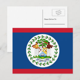 Belizean Flagga, Flagga Belize Vykort