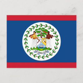 Belizean Flagga, Flagga Belize Vykort