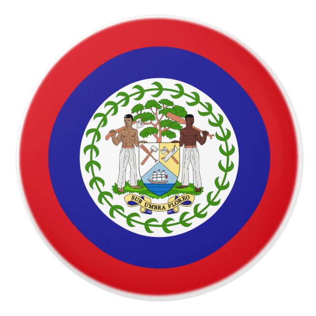 Belizean Flagga Knopp (Framsidan)