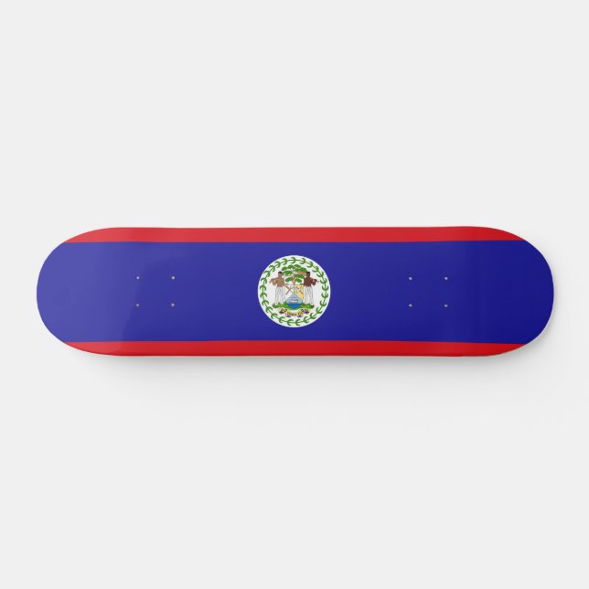 Belizean Flagga Mini Skateboard Bräda 18,5 Cm (Horz)