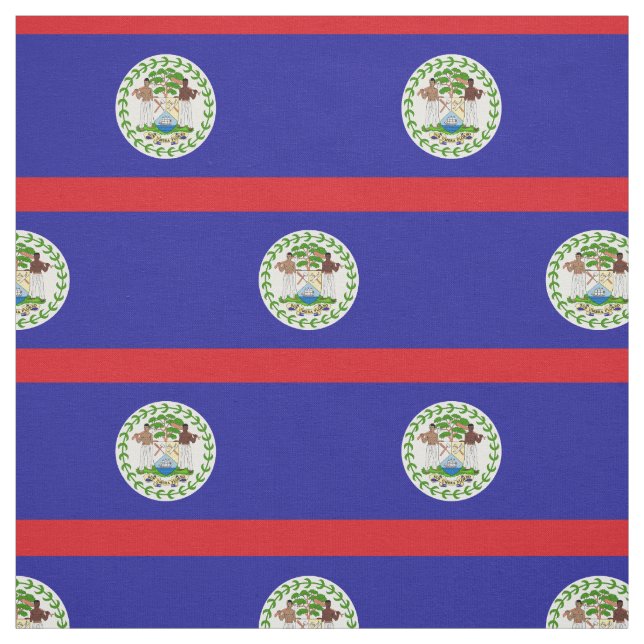 Belizean Flagga Tyg (Provkarta)