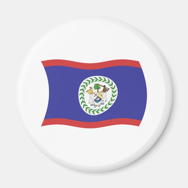 Belizes flagga Magnet (Framsidan)