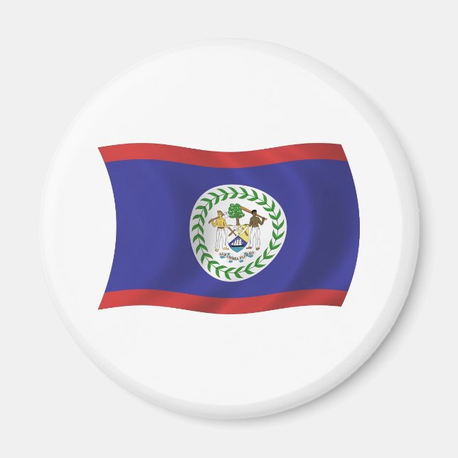 Belizes flagga magnet (Framsidan)
