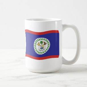 Belizes flagga mugg