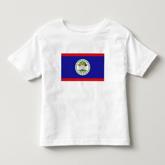 Belizisk flagg t shirt (Framsida)