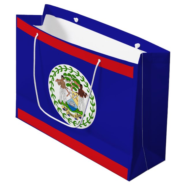 Belizisk flagga (Framsidan Vinklad)