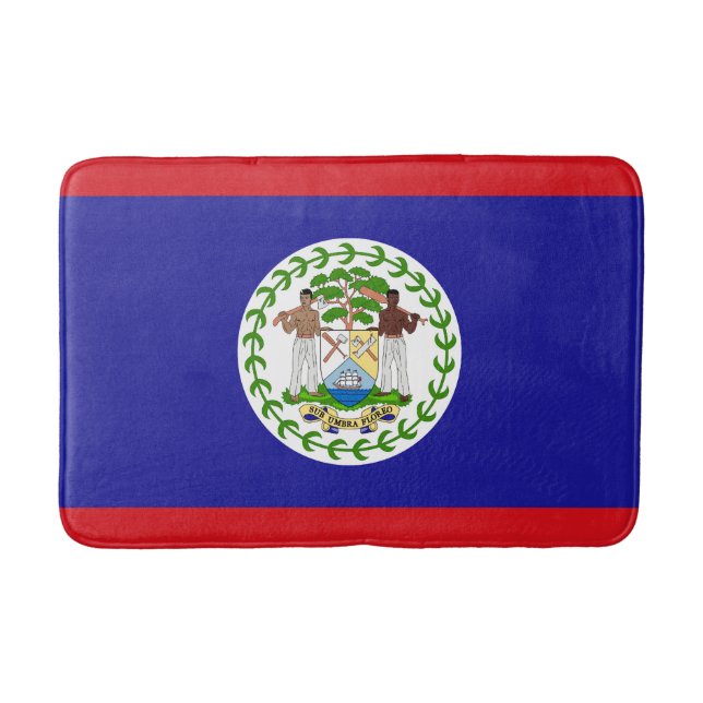 Belizisk flagga badrumsmatta (Framsidan)