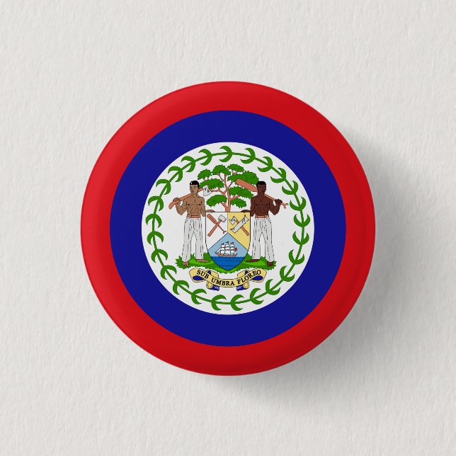 Belizisk flagga knapp (Framsida)