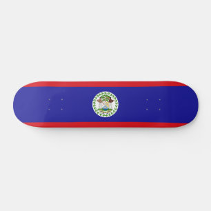 Belizisk flagga mini skateboard bräda 18,5 cm