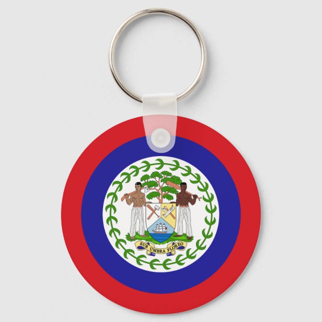 Belizisk flagga nyckelring (Framsida)