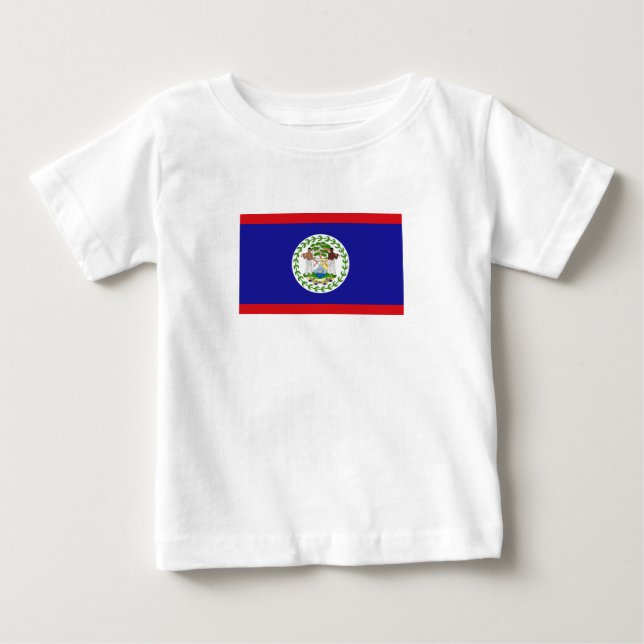 Belizisk flagga t shirt (Framsida)