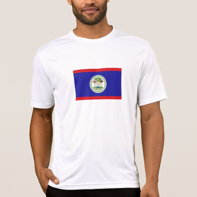 Belizisk flagga t shirt (Framsida)