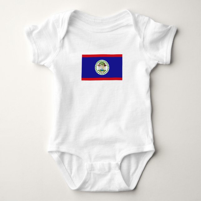 Belizisk flagga t shirt (Framsida)