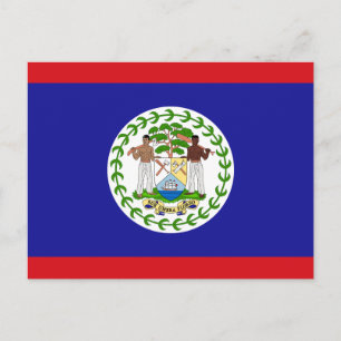 Belizisk flagga vykort