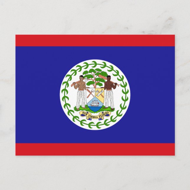 Belizisk flagga vykort (Framsida)