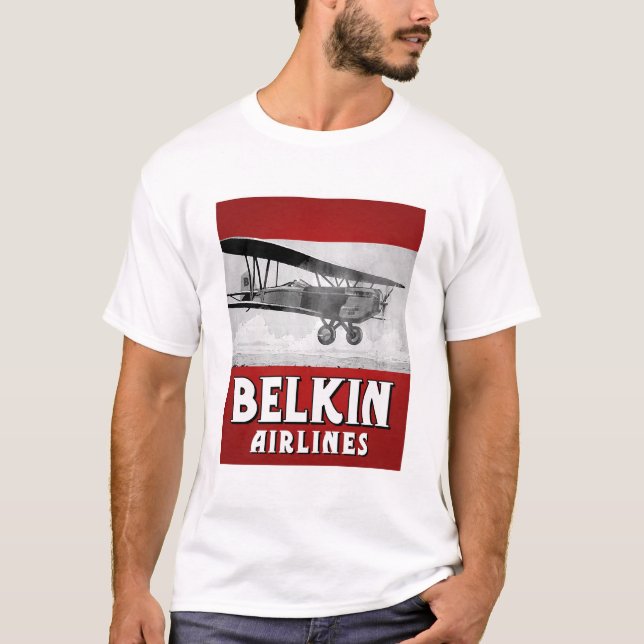 Belkin flygbolagt-skjorta t-shirt (Framsida)